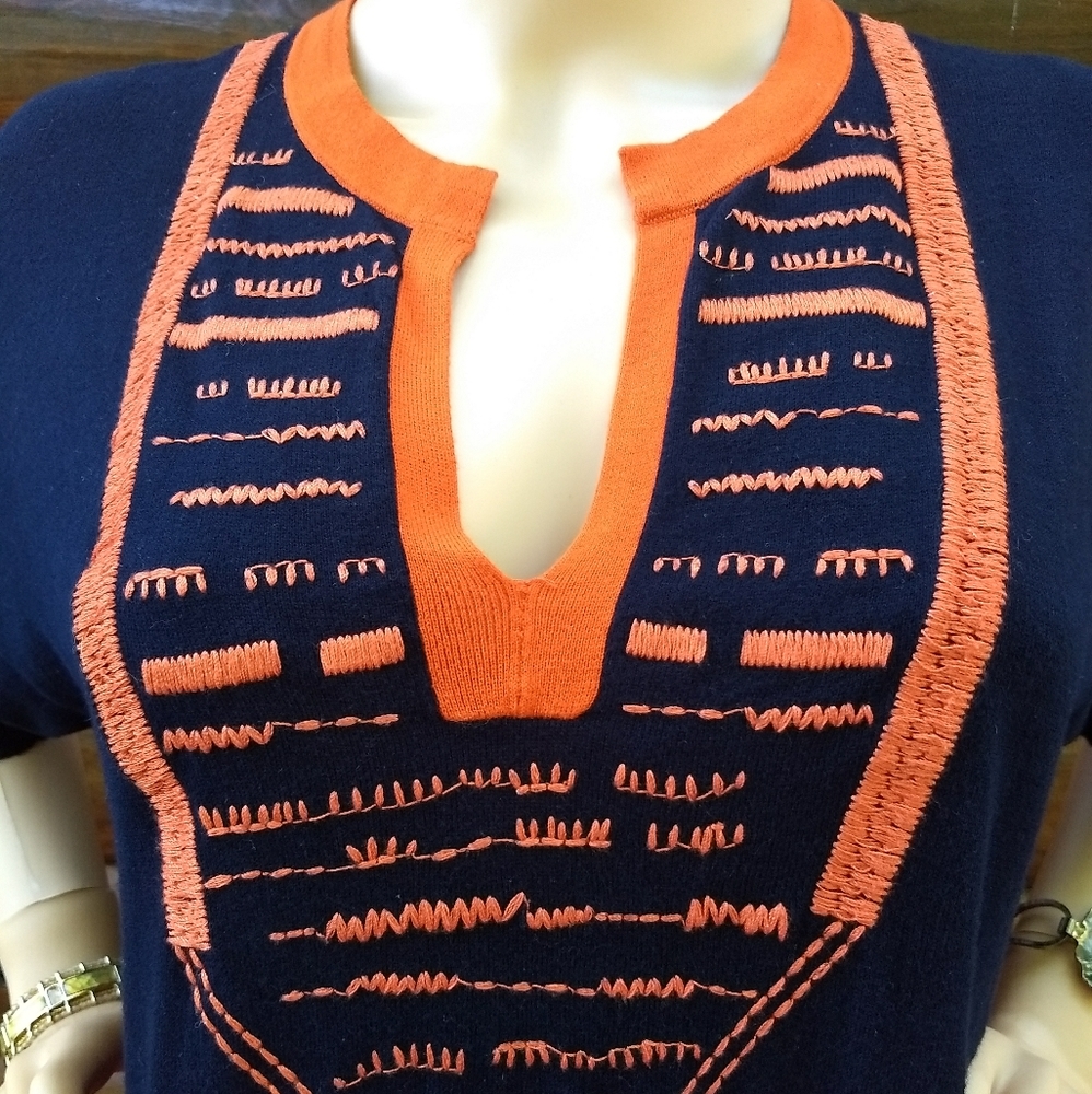 J Crew Embroidered Top